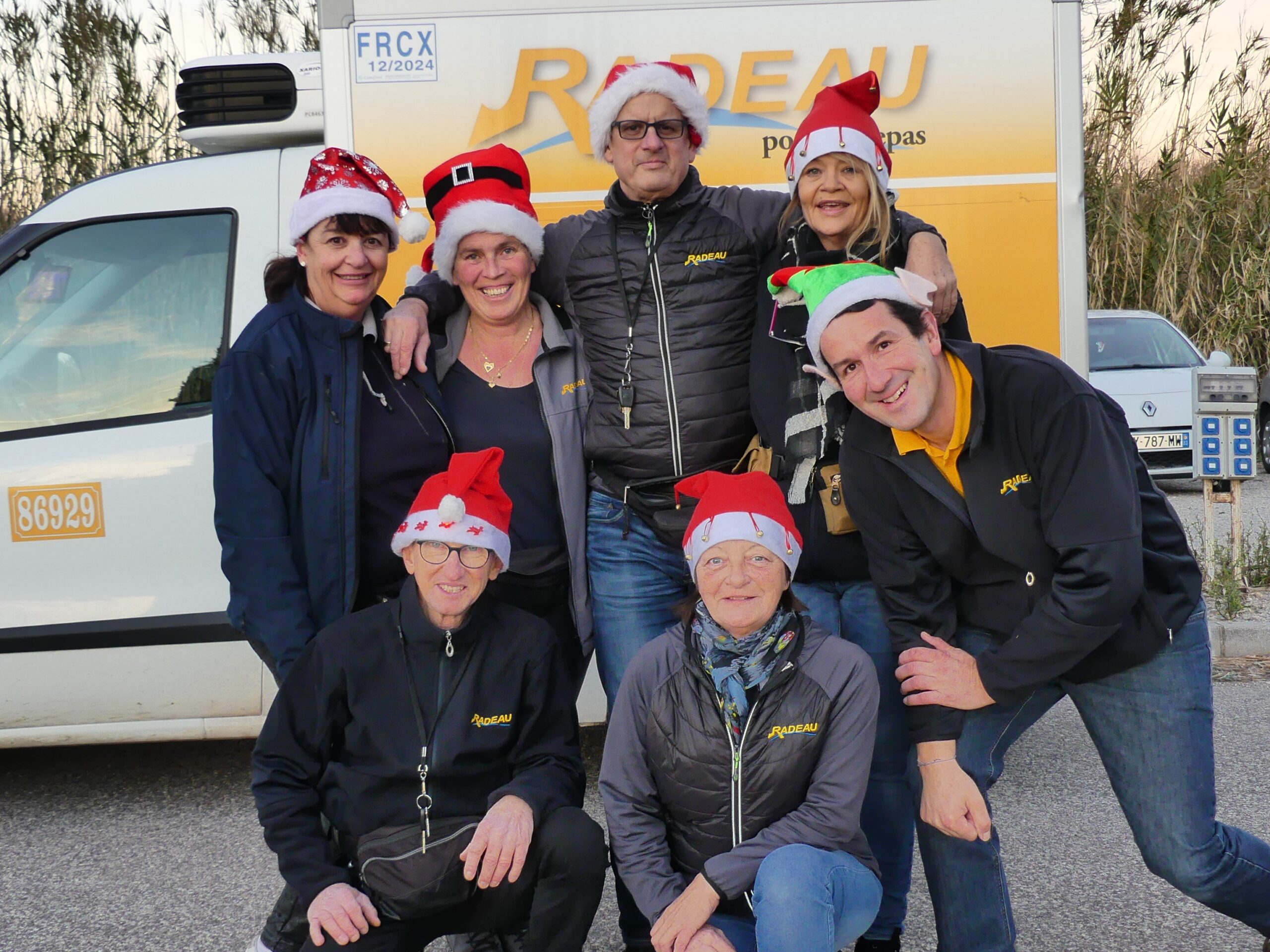 Photo de l'équipe radeau à Noel