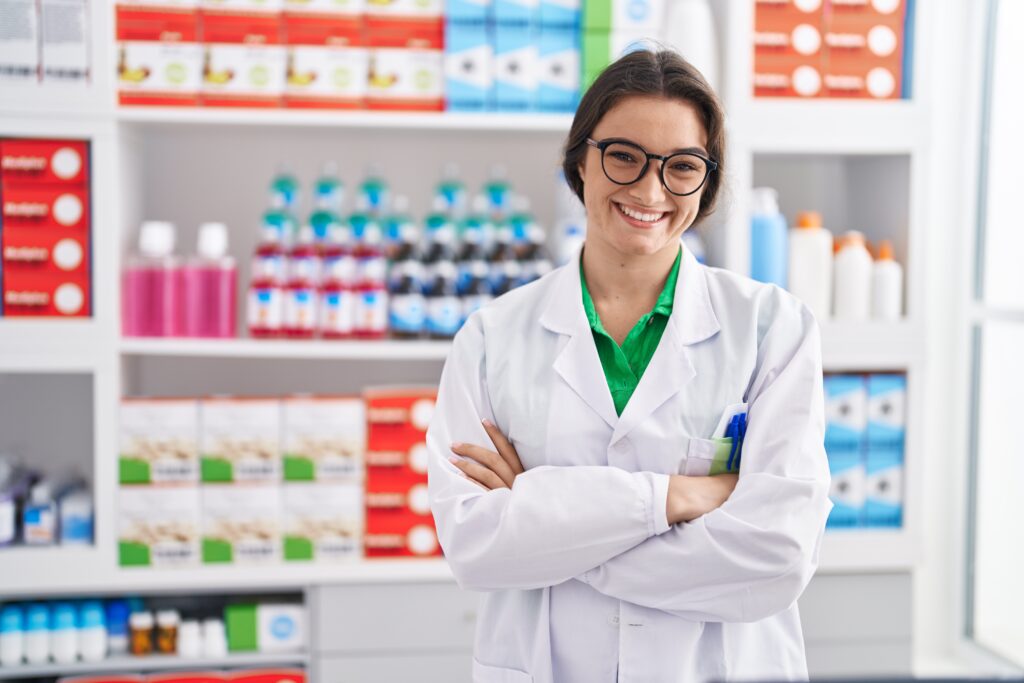 représentation d'une pharmacienne dans les pharmacies